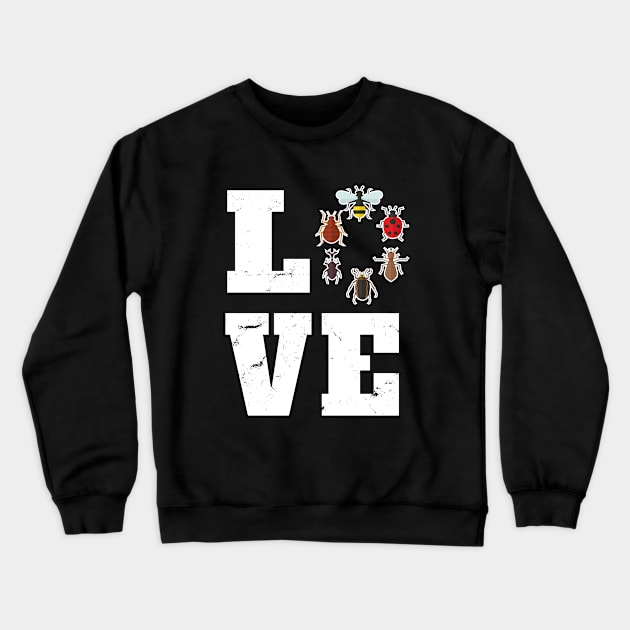 Bug - I Love Bugs Crewneck Sweatshirt by Kudostees